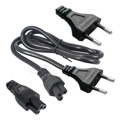 European style ac power cord Cable 220v - 3 hole at the end